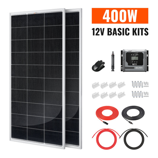 Rich Solar 400 Watt Off-Grid Solar Kit (Basic, Battery & Complete Inverter Options)