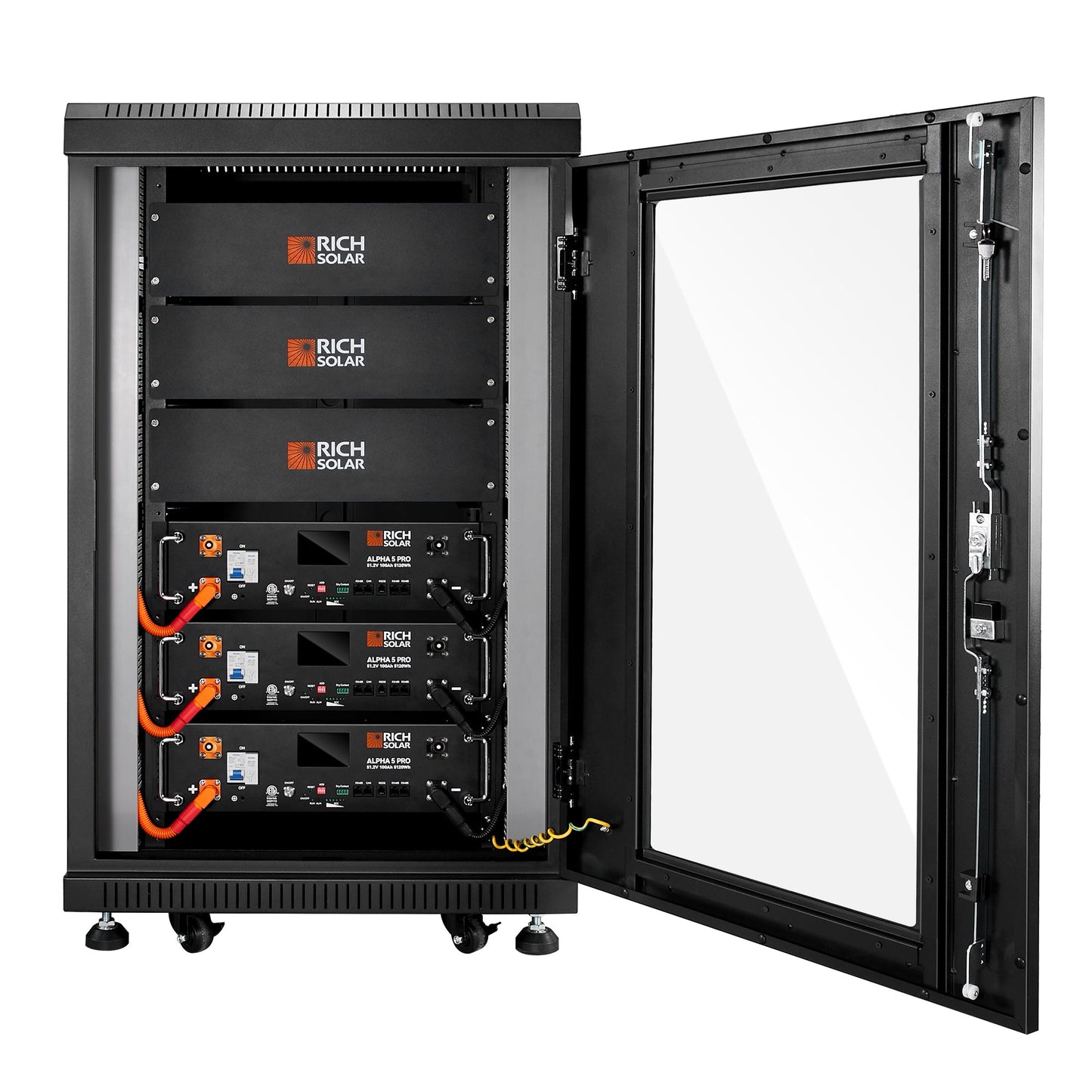 Rich Solar Alpha 5 Pro 48V 100Ah LiFePO4 Server Rack Battery | 5.12kWh