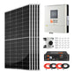 Rich Solar 1250W 48VDC 120VAC Complete Off-Grid Hybrid Solar Kit