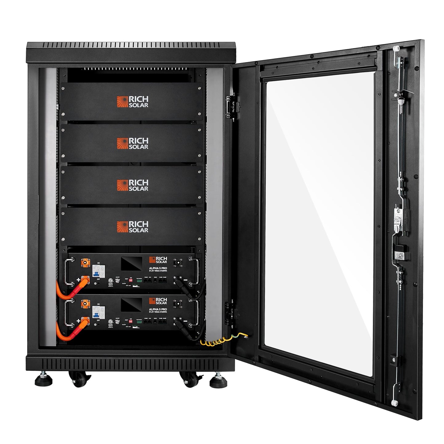 Rich Solar Alpha 5 Pro 48V 100Ah LiFePO4 Server Rack Battery | 5.12kWh