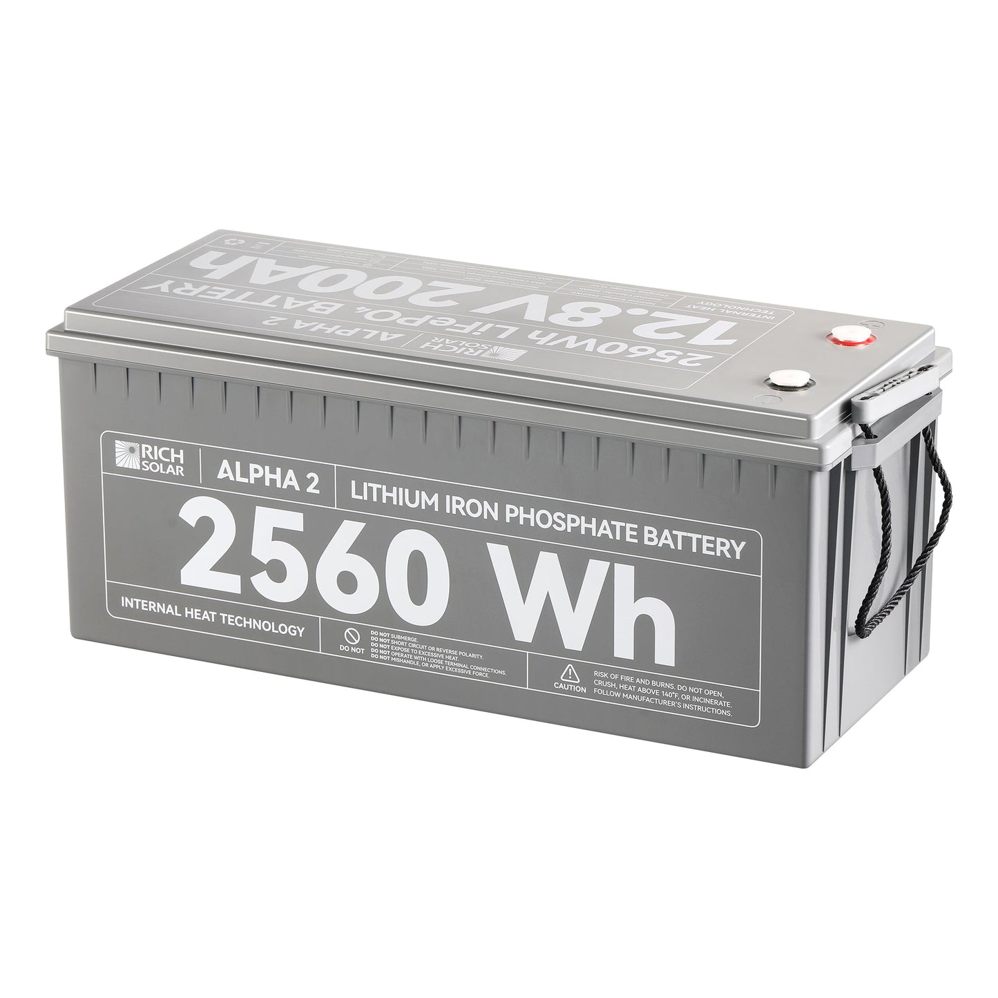Rich Solar Alpha 2 12V 200Ah LiFePO4 Lithium Battery Series (Lite, Standard, Pro)