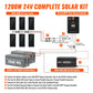 Rich Solar 1200 Watt 24V Off-Grid Complete Solar Kit with Lithium Batteries
