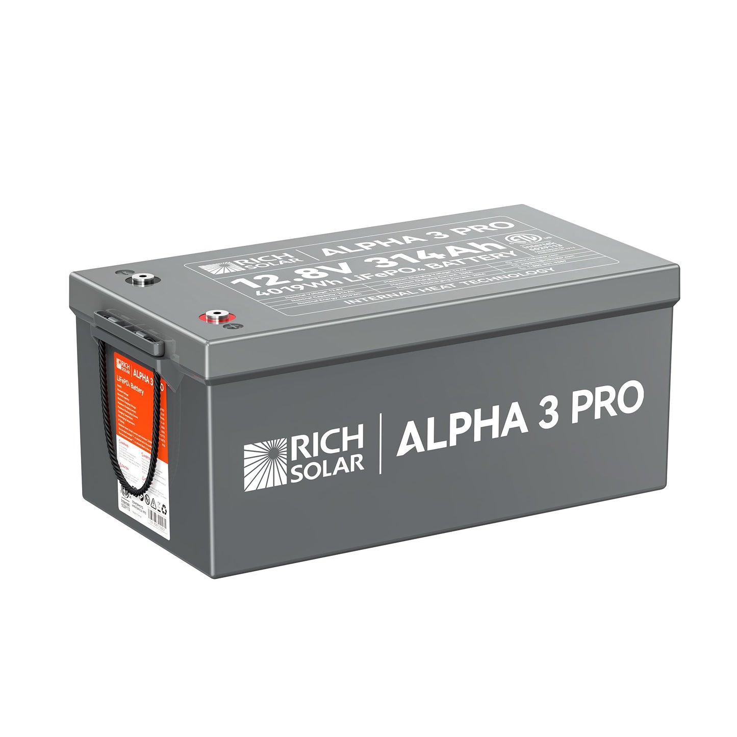 Rich Solar ALPHA 3 Series 12V LiFePO4 Lithium Battery (Lite, Standard, Pro)