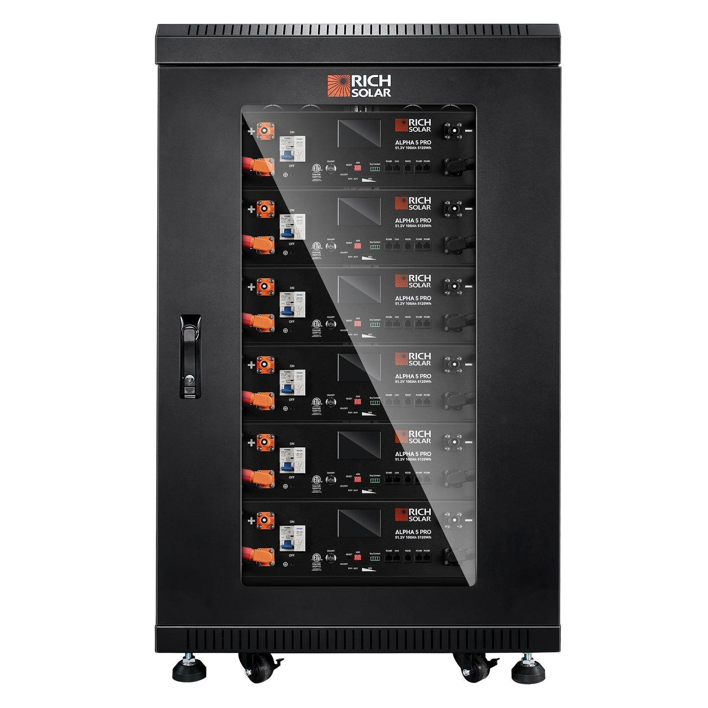 Rich Solar Alpha 5 Pro 48V 100Ah LiFePO4 Server Rack Battery | 5.12kWh