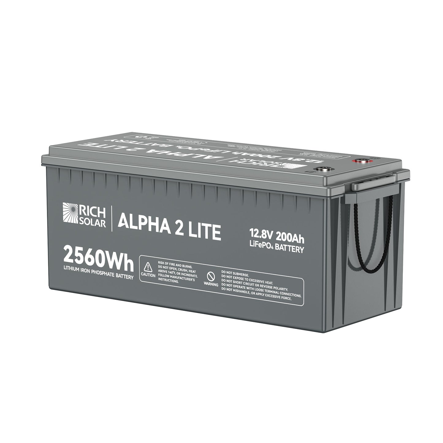 Rich Solar Alpha 2 12V 200Ah LiFePO4 Lithium Battery Series (Lite, Standard, Pro)