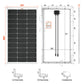 RICH SOLAR MEGA 100 & Onyx 100W 12V Off-Grid Solar Panel