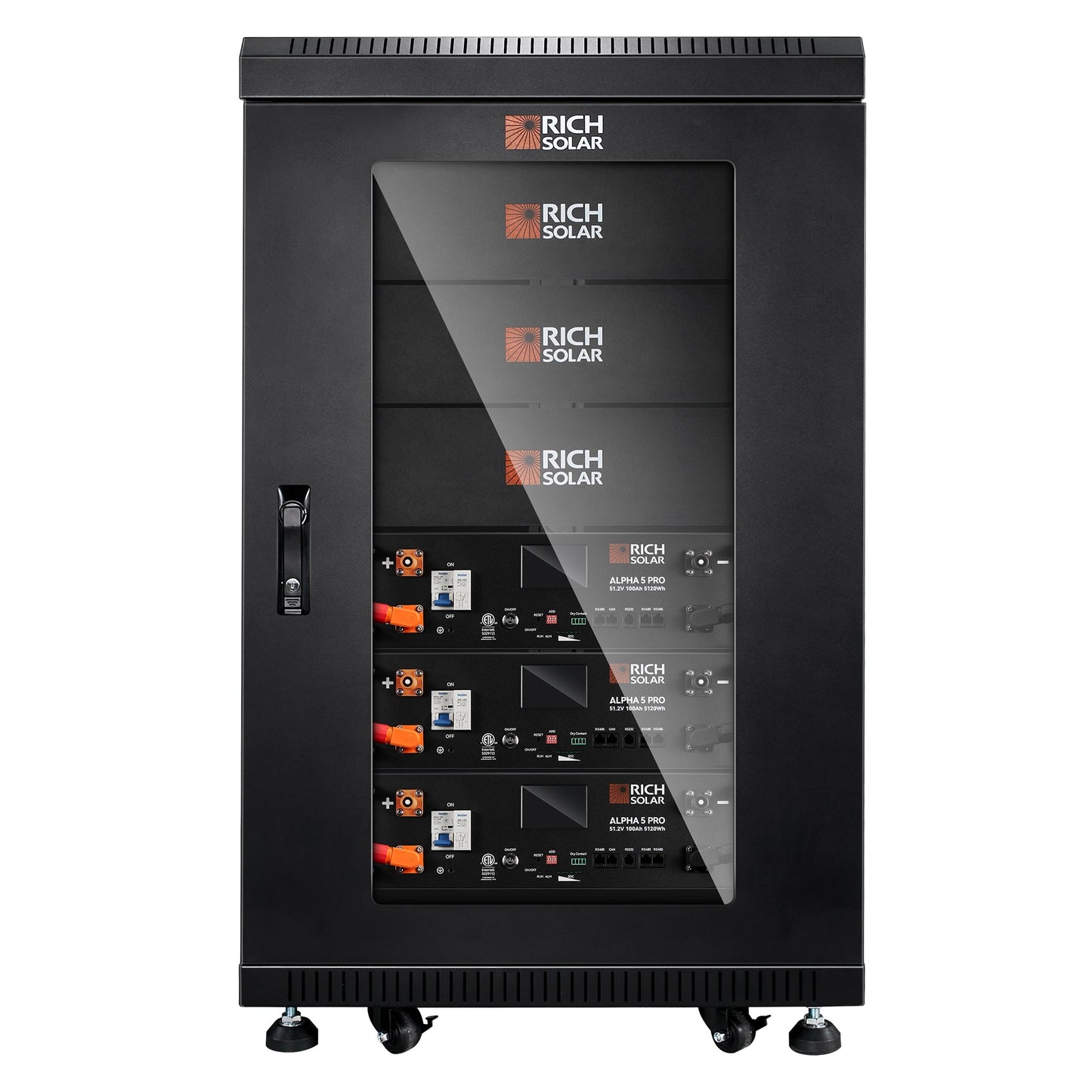 Rich Solar Alpha 5 Pro 48V 100Ah LiFePO4 Server Rack Battery | 5.12kWh