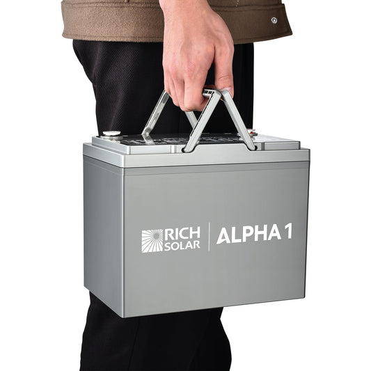 RICH SOLAR Alpha 1 12V 100Ah LiFePO4 Lithium Battery (Lite, Standard & Pro)