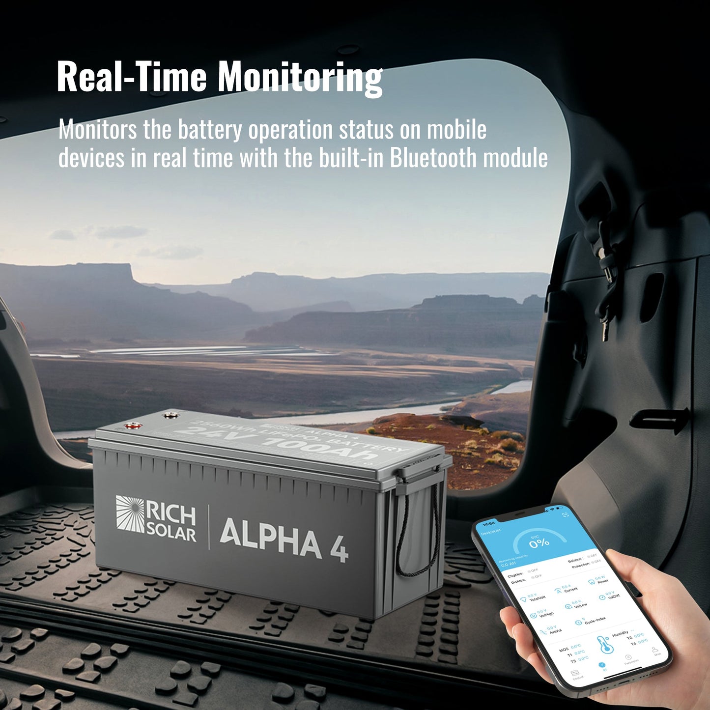 Rich Solar Alpha 4 & Alpha 4 Lite 24V 100Ah LiFePO4 Battery