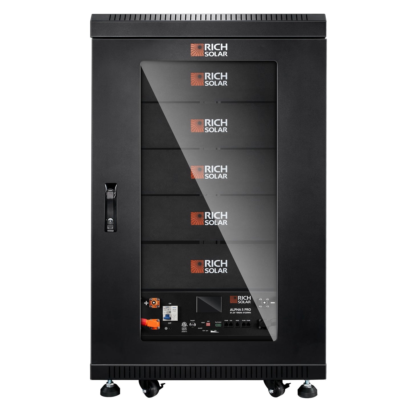 Rich Solar Alpha 5 Pro 48V 100Ah LiFePO4 Server Rack Battery | 5.12kWh