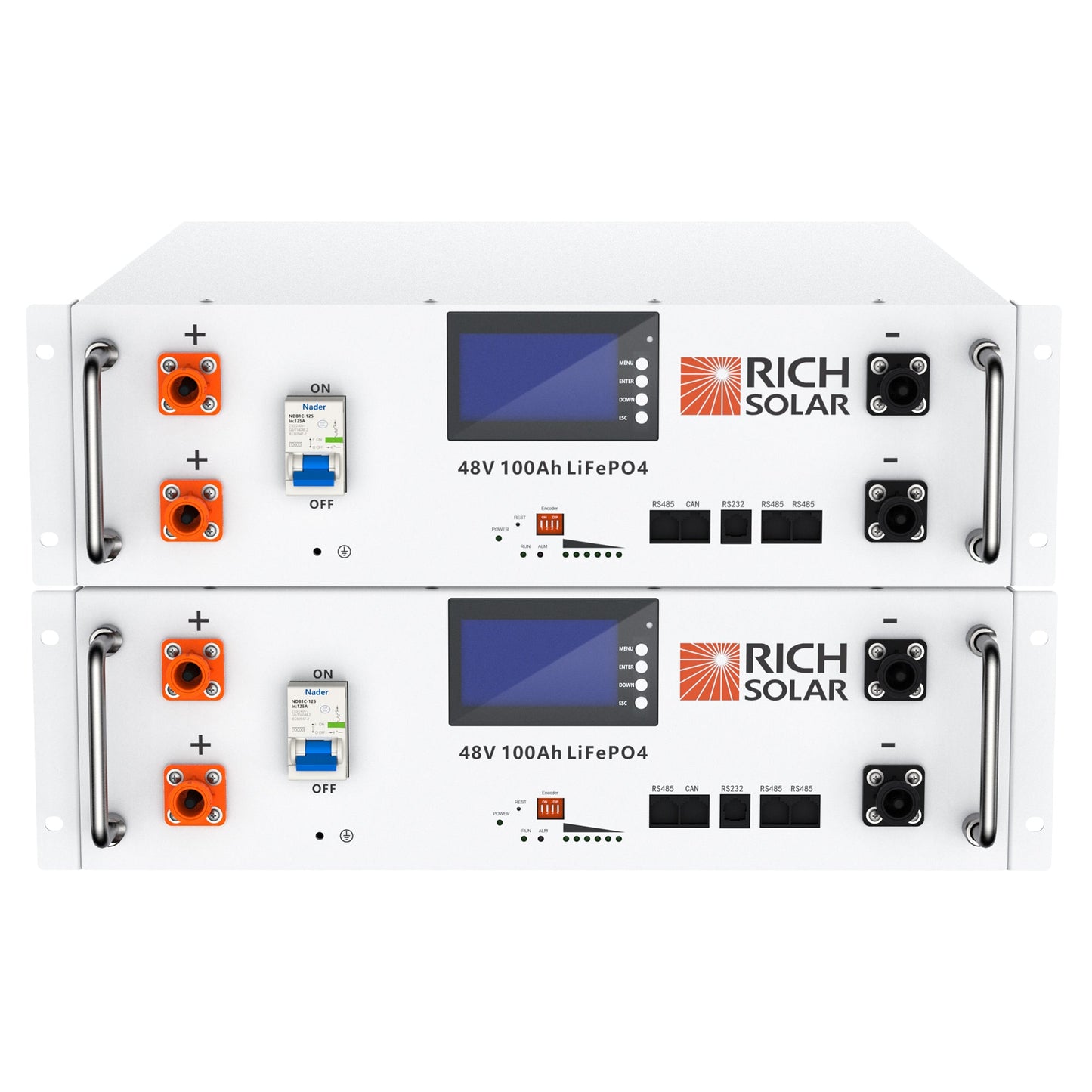 RICH SOLAR Alpha 5 48V 100Ah LiFePO4 Server Rack Battery | 4.8kWh