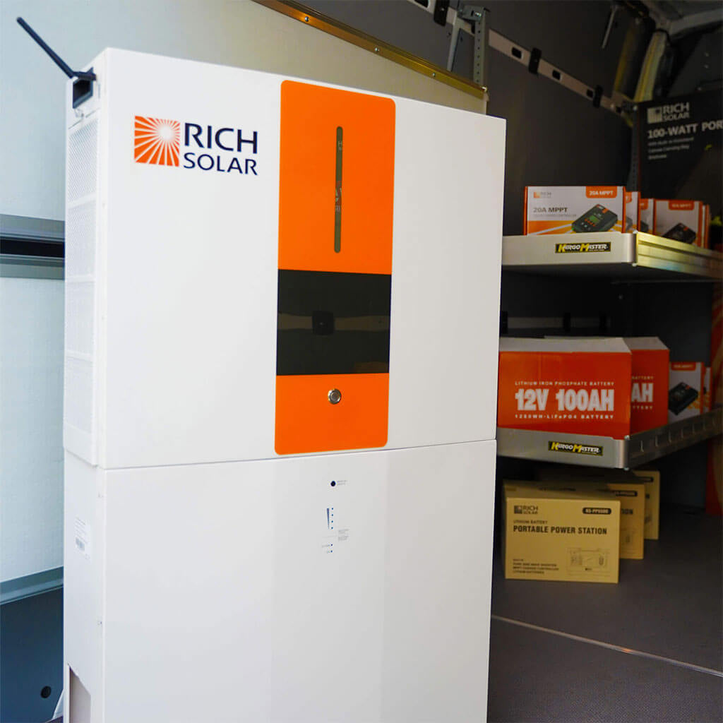 RICH SOLAR All-in-One Energy Storage System (ESS) | 6500W Inverter & 5.12kWh Battery