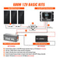Rich Solar 600W Off-Grid Solar Kit (Basic, Battery, & Complete Inverter Variations)