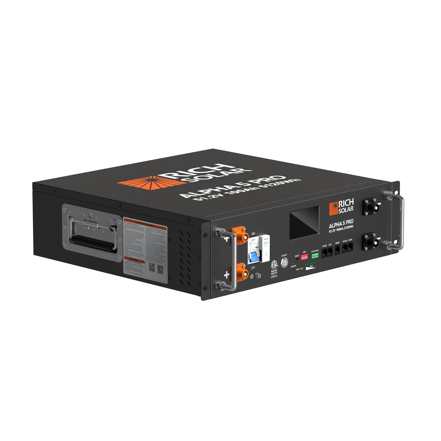 Rich Solar Alpha 5 Pro 48V 100Ah LiFePO4 Server Rack Battery | 5.12kWh