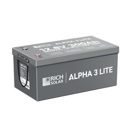 Rich Solar ALPHA 3 Series 12V LiFePO4 Lithium Battery (Lite, Standard, Pro)
