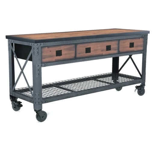 Duramax 5-Piece Garage Storage Combo Set Rolling Workbench Side View