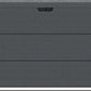 Duramax 110 Gal. Cedar Grain Deck Box Gray Front View 86603
