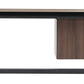 Duramax Jackson 62" Industrial Metal & Wood desk with drawers back details 68050
