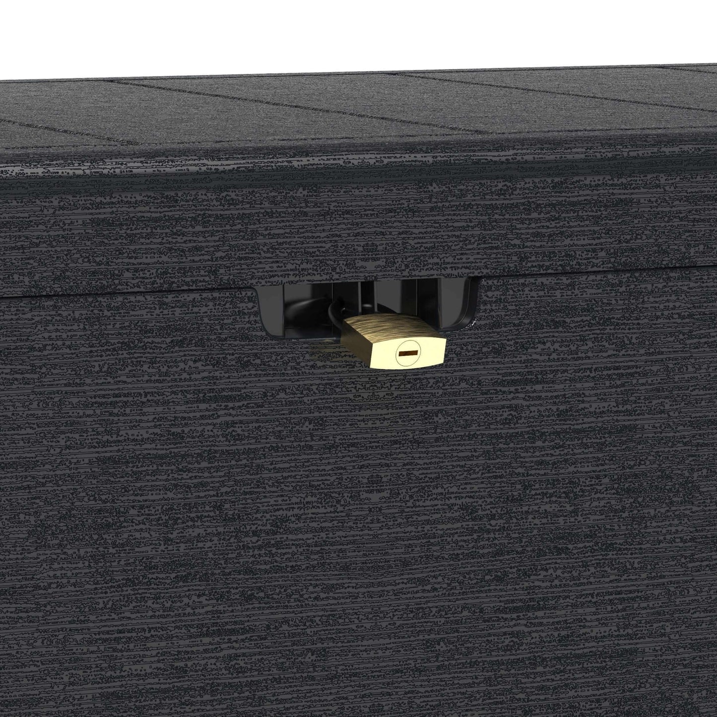 Duramax 71 Gallon Deck Box Gray Lock 86600 