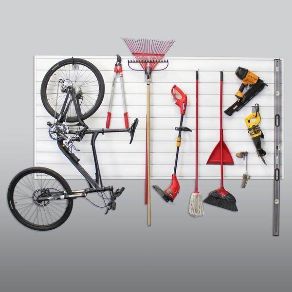 Proslat Garage Storage PVC Workshop Wall Organizer 8 ft. x 4 ft. Charcoal 88105