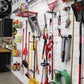 Proslat Garage Slatwall Paneling 8 ft. x 4 ft. Light Gray 88107