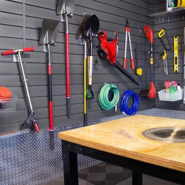 Proslat Garage Modular Wall Storage 8 ft. x 4 ft. Light Gray 88107