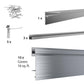 PROSLAT 4 ft. x 4 ft. Aluminium Modular Wall Storage #88901