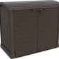 Duramax Storeaway Arc Lid 1200L Brown Side View 86632