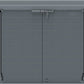 Duramax Storeaway Arc Lid 1200L Gray Front View 86633