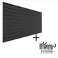 Proslat Garage Storage Wall-Mounted Storage Panels Bundle - Charcoal 33007K