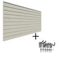 Proslat Garage Storage PVC Wall-Mounted Organizer Mini Bundle - Sandstone 33014K 