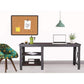 Duramax Weston 72" Industrial Metal & Wood desk with shelves 68052